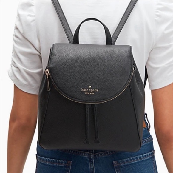 Kate Spade Leila Medium Backpack Black - Picture 7 of 13